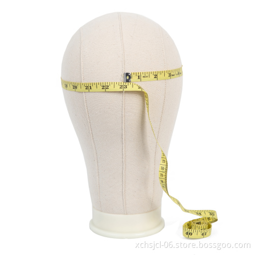 Canvas Block Head Mannequin Head Wig Display Styling Wig Stand Hair Extension Tools Wig Making Styling Displaying for Women